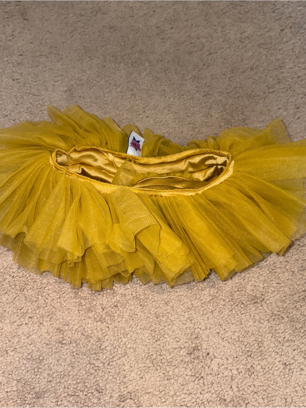 Girl’s Yellow Tutu Waist = 7”